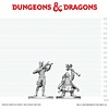 AOÛT - DND - UNPAINTED MINIS - Tiefling Bard & Dwarf Cleric
