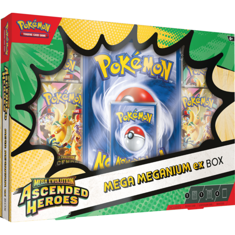 POKEMON - ASCENDED HEROES - MEGA EX - Meganium/Emboar/Feraligatr