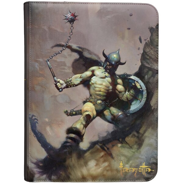 MTG UP - BINDER - ZIP PRO (9pkt) - FRANK FRAZETTA - Warrior with Ball and Chain