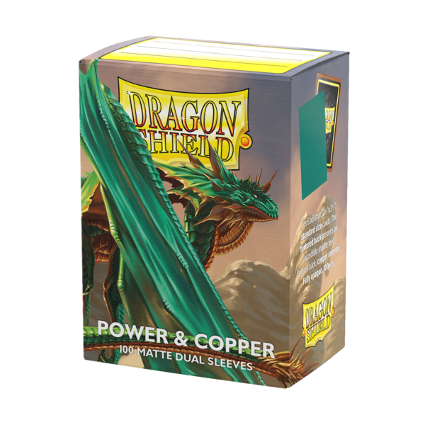 Arcane Tinmen DRAGON SHIELD - SLEEVES (100ct) - DUAL MATTE - Power and Copper