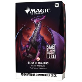 MTG MTG - FOUNDATIONS - COMMANDER DECK - Reign of Dragons