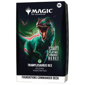 MTG MTG - FOUNDATIONS - COMMANDER DECK - Tramplesaurus Rex