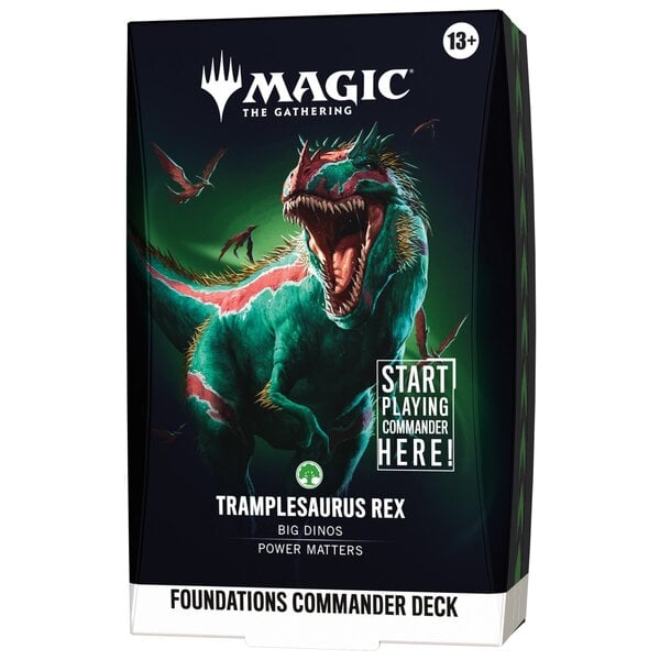 MTG MTG - FOUNDATIONS - COMMANDER DECK - Tramplesaurus Rex