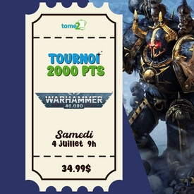 Warhammer 40k Tournoi 40k  - 4 juillet - 2000pts