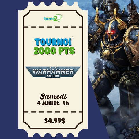 Tournoi 40k  - 4 juillet - 2000pts