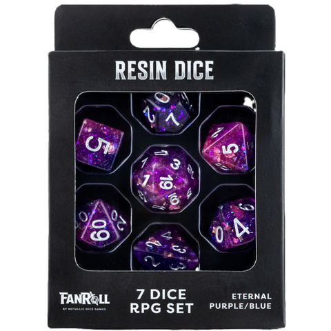 FANROLL - 7DIE SET - RESIN - Eternal Purple/Blue