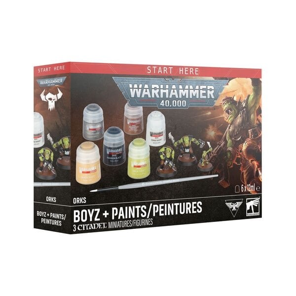 Orks 25 JUIL - 40K - PAINT SET - ORKS - Boys