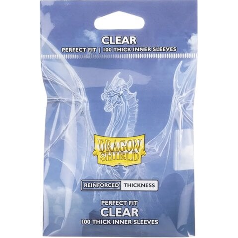 DRAGON SHIELD - SLEEVES (100ct) - PERFECT FIT - THICK - Clear