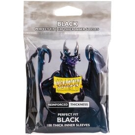 Arcane Tinmen DRAGON SHIELD - SLEEVES (100ct) - PERFECT FIT - THICK - Black