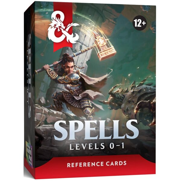 Wizards of the Coast DND - REFERENCE CARDS - Spells lvl 0-1