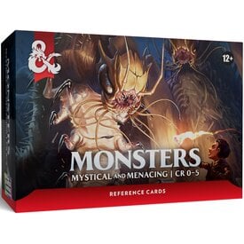 Wizards of the Coast DND - REFERENCE CARDS - MONSTERS - Mystical & Menacing