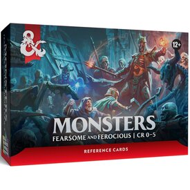 Wizards of the Coast DND - REFERENCE CARDS - MONSTERS - Fearsome & Ferocious