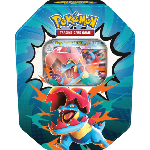 28 AOUT - POKEMON - ASCENDED HEROES - TINS - Mega Feraligatr EX