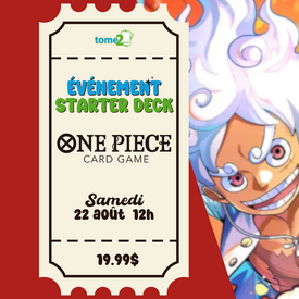 Bandai ONE PIECE - EVENT - beginner Starter Deck - 22 août à midi