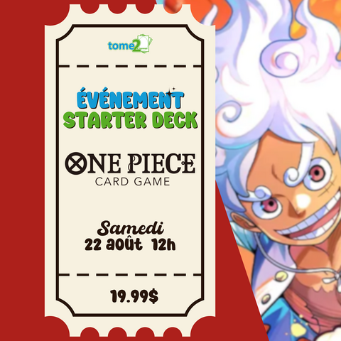 ONE PIECE - EVENT - beginner Starter Deck - 22 août à midi