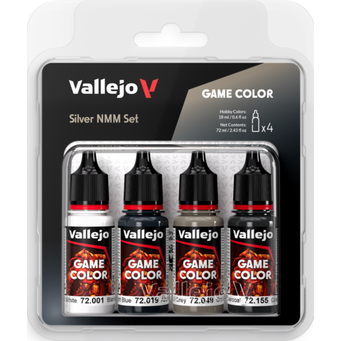 VALLEJO - GAME COLOR - NON METALLIC - Silver