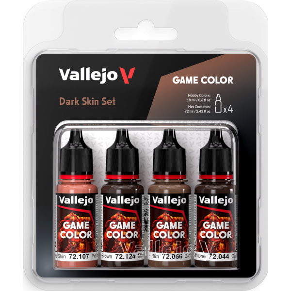Vallejo VALLEJO - GAME COLOR - Dark Skin Set