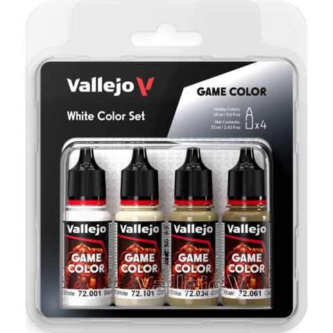 VALLEJO - GAME COLOR - White Set