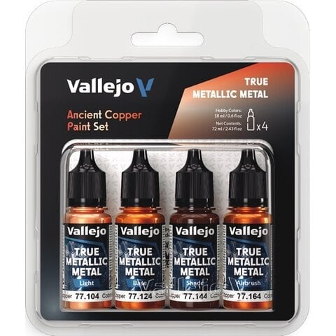 VALLEJO - TRUE METALLIC METAL - Ancient Copper Set