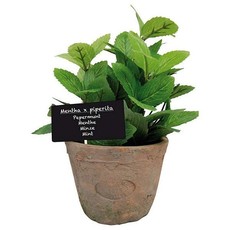 Esschert Artificial Mint in Aged Terra Cotta Pot - 18cm