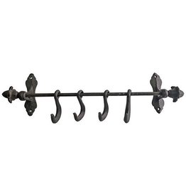 Esschert Wall rail with 4 hooks