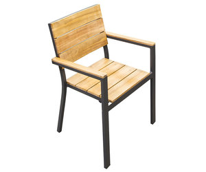 Westport Dining Chair Aluminum Anthracite Light Teak Wilson S Lifestyle Centre