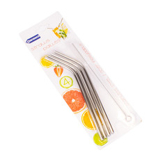 Danesco Danesco - Stainless Steel Straws s/4 with cleaner