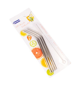 Danesco Danesco - Stainless Steel Straws s/4 with cleaner