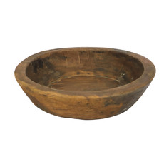 Dijk Wooden Antique "Home Used" Bowl