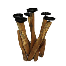 Dijk Teak root candle holder