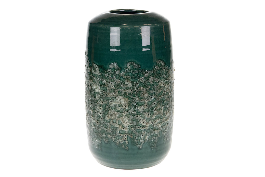 Dijk Vase ceramic dark green