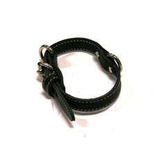 Lacets Arizona Single Leather Collar - Black