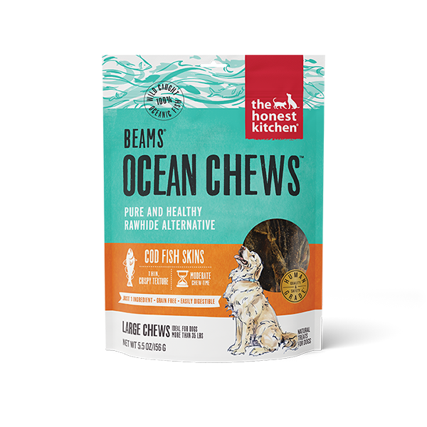 Honest Kitchen HK Dog Beams Ocean Chews Cod Fish Skins