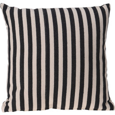 Koopman Cushion 45X45Cm Black Stripe