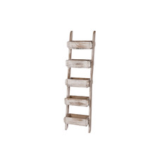 Dijk Tapper stand with 5 brick moulds wood white-wash31x25/18x125cm