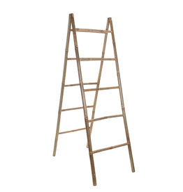 Mica Tropical Decoration Ladder Bamboo Brown - l10xw50xh157cm