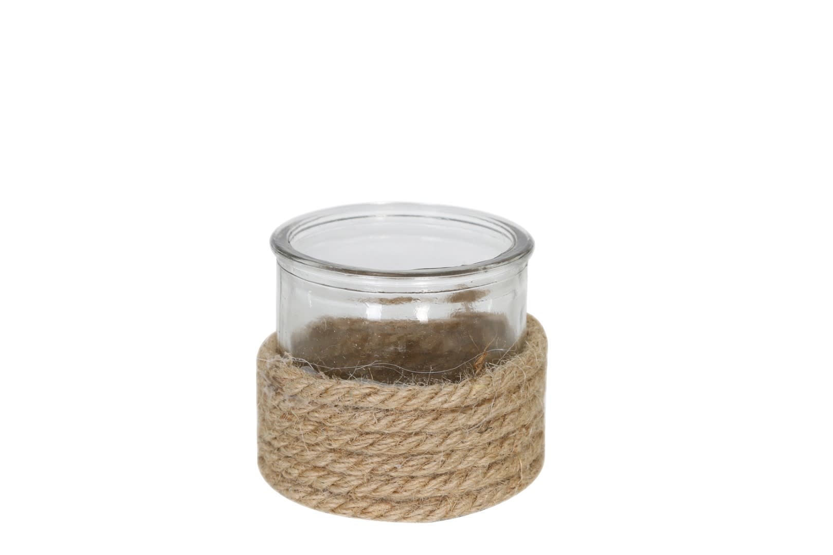 Dijk Tealight Holder Glass with Rope
