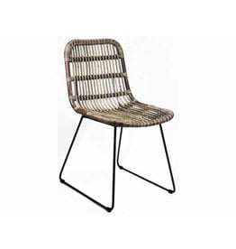 Van der Leeden Mandwerk Dining Chair Iron Brown 46X57H84cm