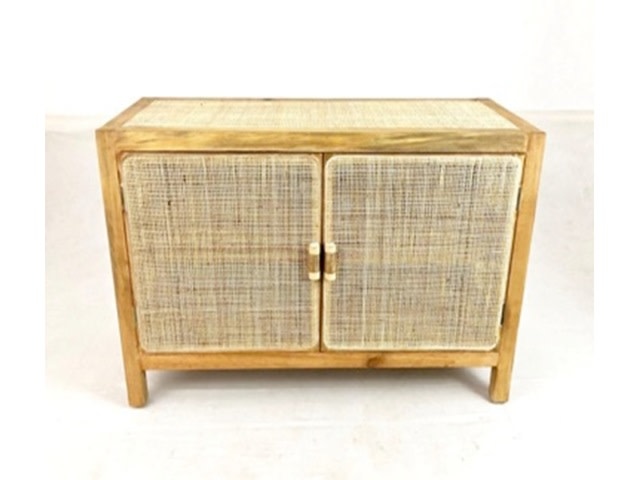 Van der Leeden Mandwerk Cabinet Webbing/Wood 100X40H65cm