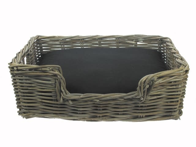 Van der Leeden Mandwerk Pet Bed Rattan Grey