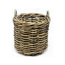 Van der Leeden Mandwerk Log Basket Grey