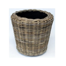 Van der Leeden Mandwerk Drypot Round Rattan D54H34cm