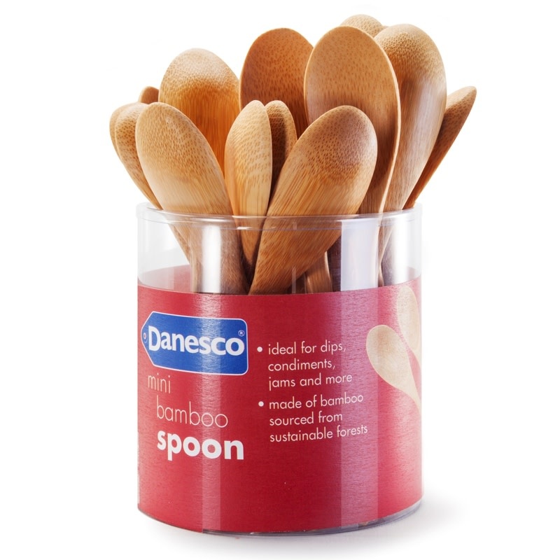 Danesco Mini Bamboo Spoons - single