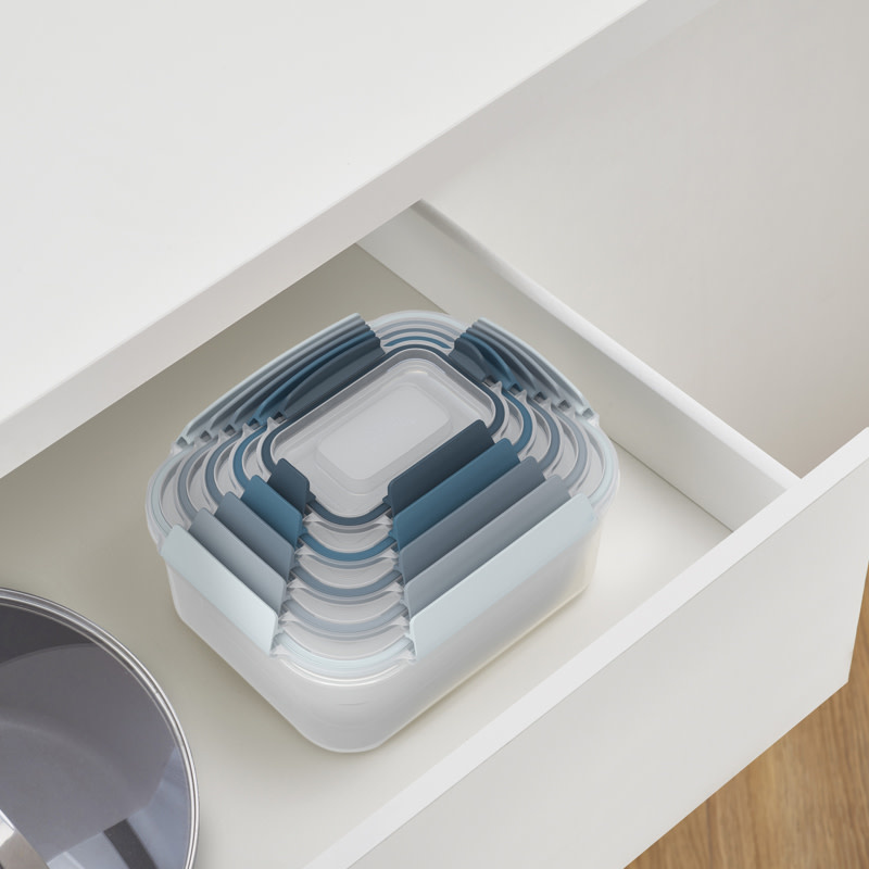 Joseph Joseph SKY Nest Lock Food Container Set - Blue