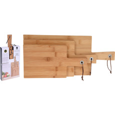 Koopman Cutting Board Bamboo Set 3Pcs