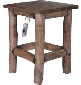 Koopman Stool Reclaimed Teak Wood