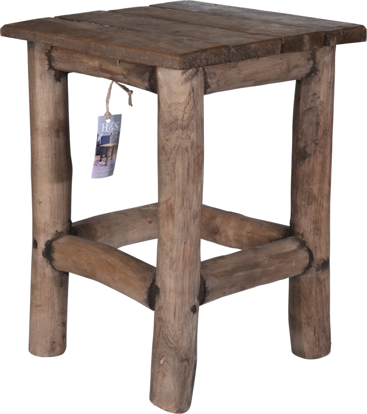 Koopman Stool Reclaimed Teak Wood