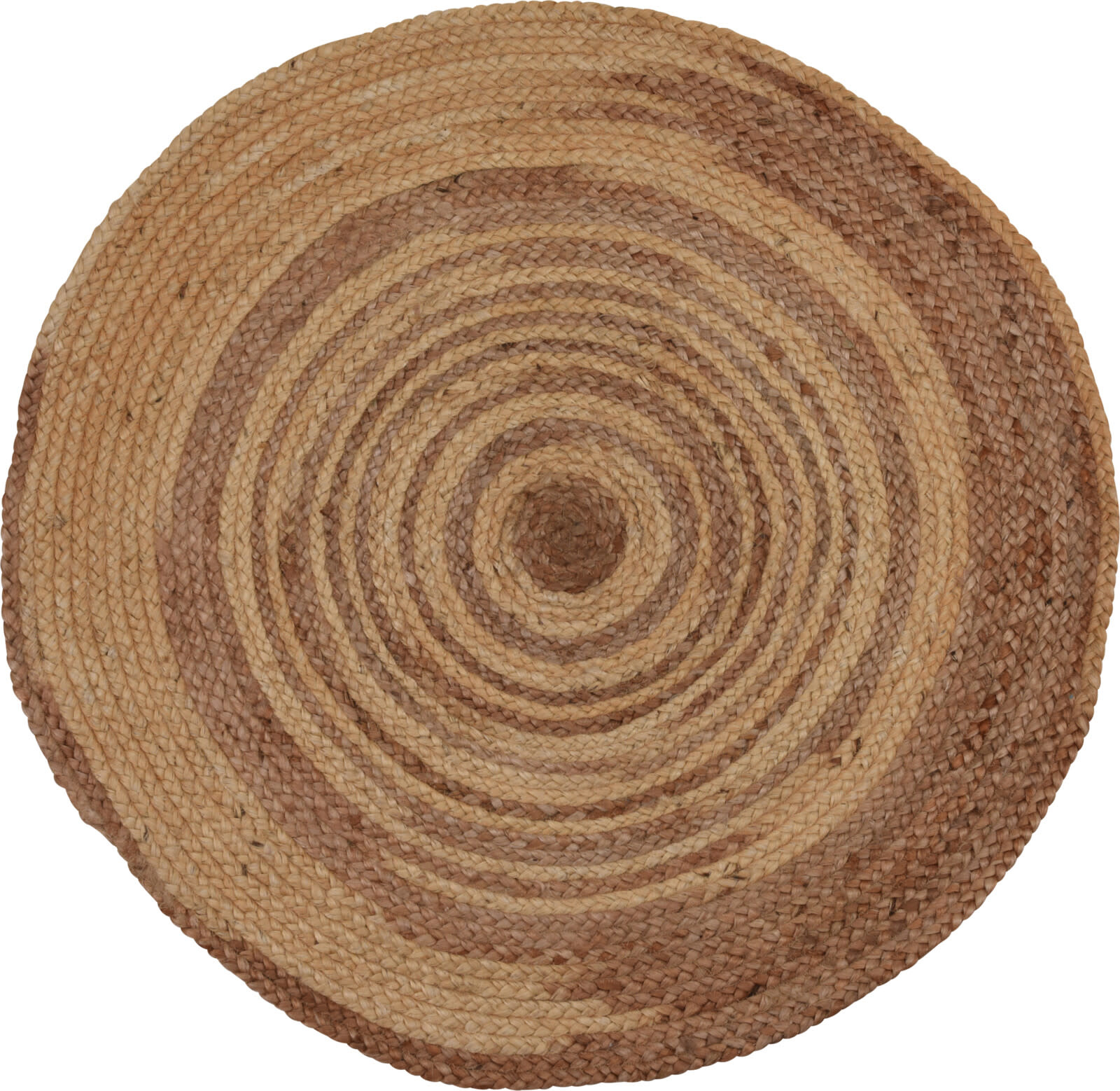 Koopman Rug Round Branded Jute - White Design Assorted