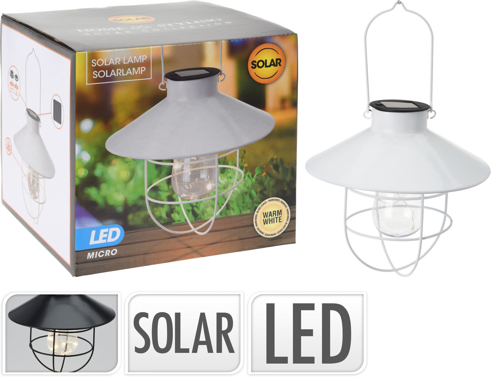 Koopman Solar Bulb Lantern 8Pcs Led