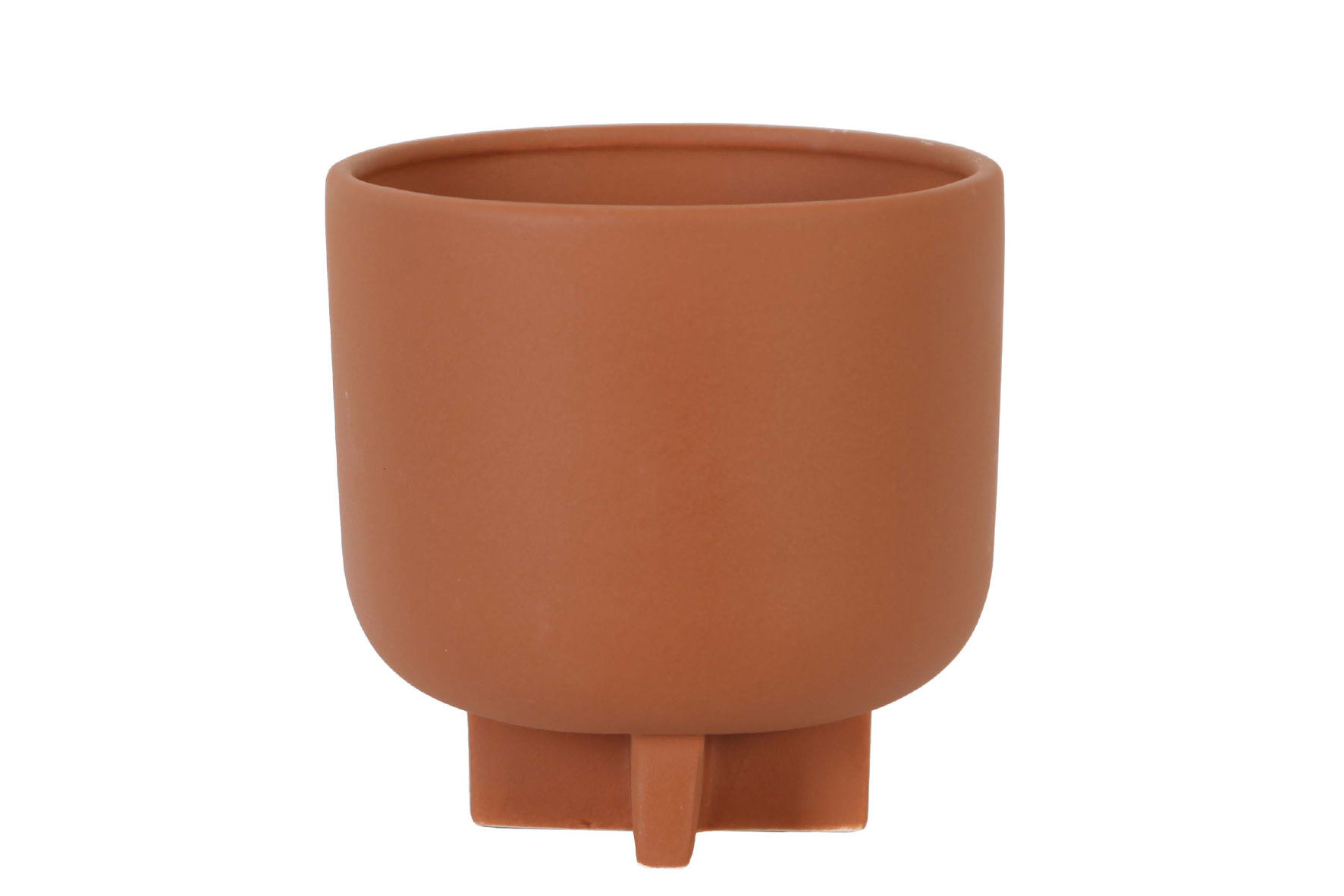 Dijk Dark Terra Cotta Planter - 14.5x14.5cm